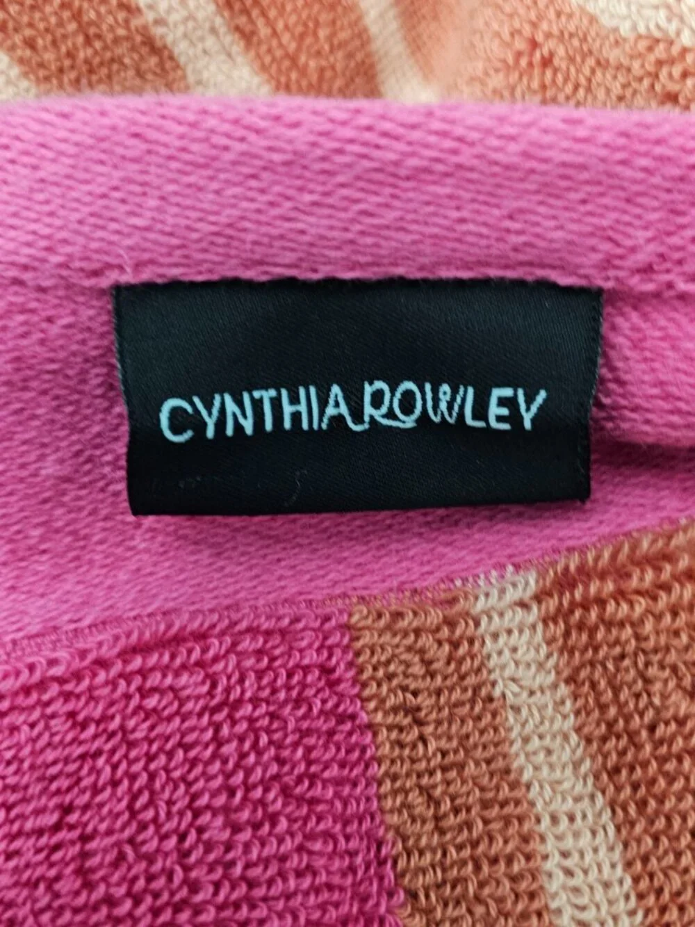 Cynthia Rowley New York Cotton Striped Bath Towel New 30